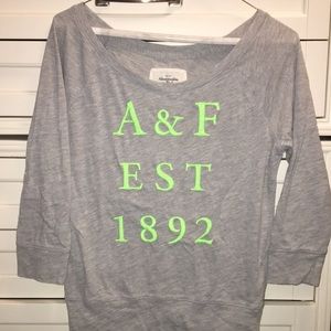 grey abercrombie sweater
